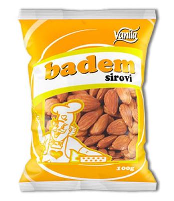 BADEM SIROVI 100G VANILA