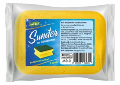 SUNĐER SA ABRAZIVOM BAŠ BAŠ 1/1