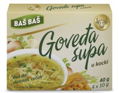 SUPA U KOCKI GOVEĐA BAŠ BAŠ 4X10G