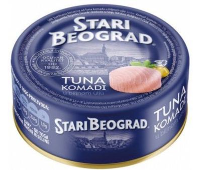 TUNA KOMADI U BILJNOM ULJU 160G STARI BEOGRAD