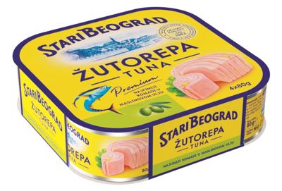 TUNA ŽUTOREPA U MASLINOVOM ULJU ST.BEOGRAD 4X80G