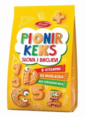 PIONIR KEKS SLOVA I BROJEVI 100G