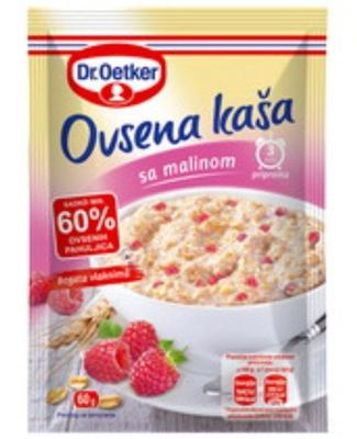 KAŠA OVSENA MALINA DR.OETKER 60G