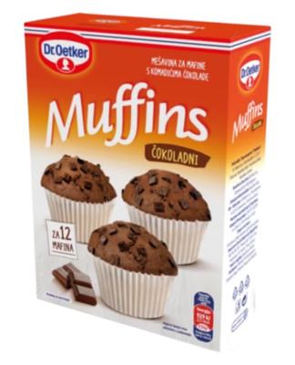 SMEŠA ZA ČOKOLADNE MAFINE 360GR DR.OETKER