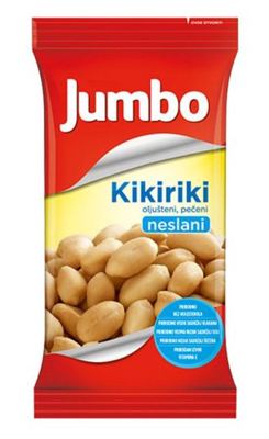 KIKIRIKI JUMBO PEČENI OLJUŠTENI NESLANI 80G FUN&FIT