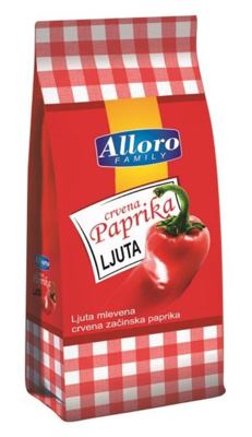 ALLORO LJUTA MLEVENA PAPRIKA 100G