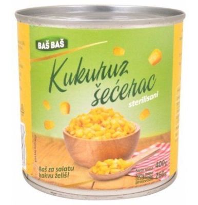 KUKURUZ ŠEĆERAC BAŠ BAŠ 400G LIM.