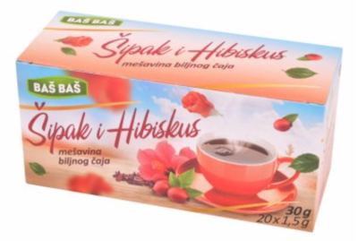 ČAJ ŠIPAK&HIBISKUS BAŠ BAŠ 30G