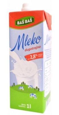 MLEKO UHT BAŠ BAŠ 2.8%MM 1L