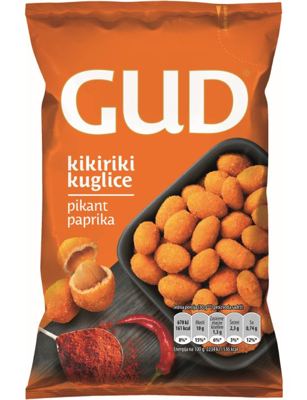 Gud kikiriki kuglice paprika 95g #24 Marbo