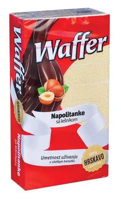 NAPOLITANKE NUGAT 400G WAFFER"MORAVKA"