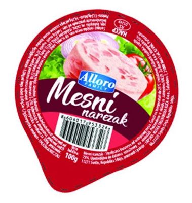 NAREZAK MESNI ALLORO 100G ALU --P