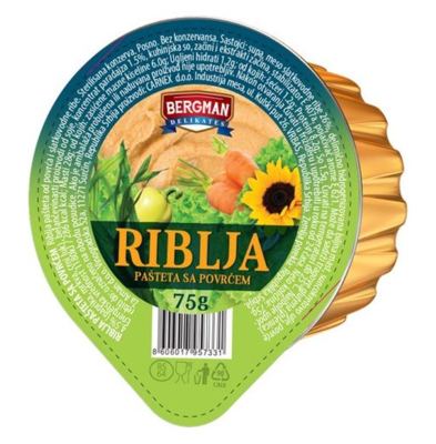 PASTETA RIBLJA SA POVRCEM BERGMAN 75G