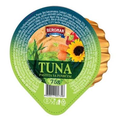 PASTETA OD TUNE SA POVRCEM BERGMAN 75G