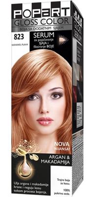 BOJA ZA KOSU POPARRT GLOSS COLOR 823 KARAMEL PLAVA