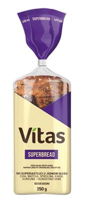 SUPERBREAD VITAS BESKVASNI 350G "AS"