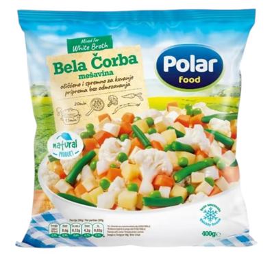 POVRĆE ZAMRZNUTO ZA ČORBU MEŠAVINA 400G POLAR