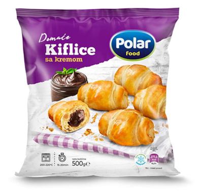 DOMAĆE KIFLICE SA KREMOM POSNE 500GR POLAR FOOD