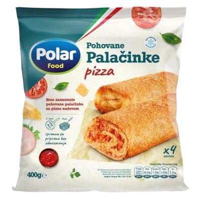 PALAČINKE POHOVANE PIZZA NADEV 400G POLAR FOOD