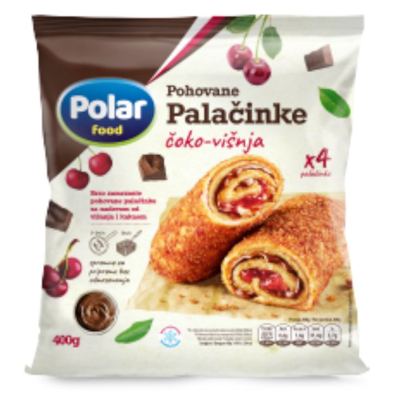 PALAČINKE POHOVANE SA ČOKOLADOM I VIŠNJAMA 400G POLAR FOOD