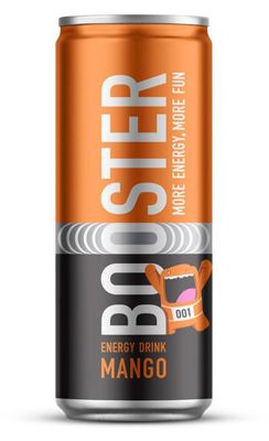 BOOSTER ENERGY DRINK MANGO CAN 0.25L 1/12