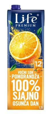 VOĆNI SOK LIFE POMORANDŽA 100% 1,5L NECTAR