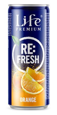 LIFE SPARKLING POMORANDZA 0.33L CAN 1/12