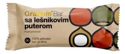 BAR SA LEŠNIKOVIM PUTEROM GRANUM 30G