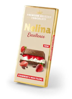 NELLINO PREM.BELGIAN MAXXX MILK&STRAWBERRY 85GR