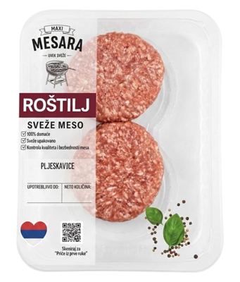 SVEŽE MESO PLJESKAVICA TRLIĆ MAP 250G