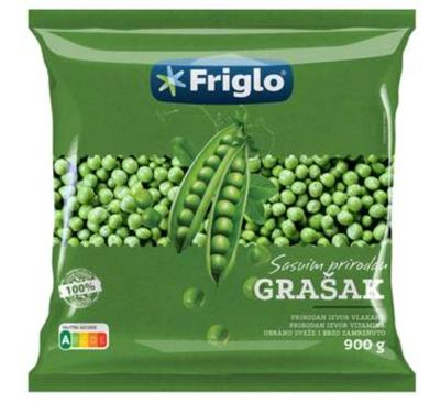 Zamrznuti grasak 900g Friglo