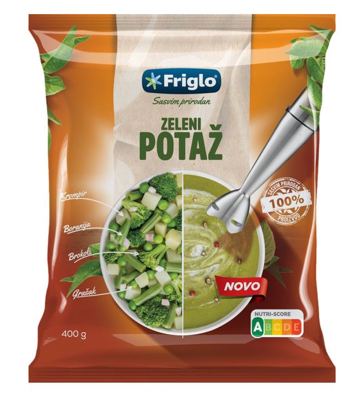 ZAMRZNUTO POVRĆE ZA POTAŽ ZELENI 400G FRIGLO