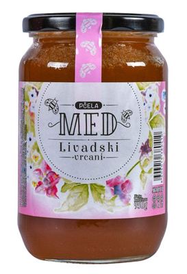 MED LIVADSKI 950G STAKLO PČELA