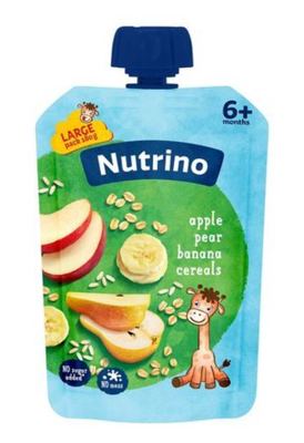 Nutrino Baby pou. jab/kr/ban/žit 180 g T