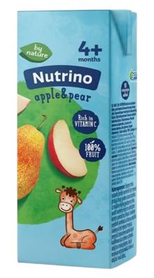 SOKIĆ JABUKA+KRUŠKA NUTRINO 200ML