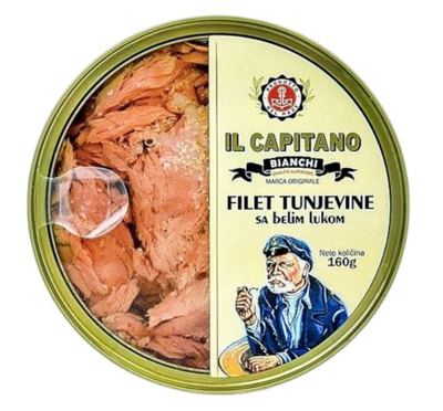 TUNJEVINA FILET SA BELIM LUKOM IL CAPITANO 160 G
