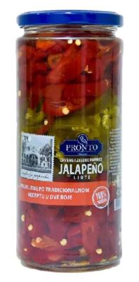 PAPRIKE JALAPENO CRVENE I ZELENE 580ML PRONTO