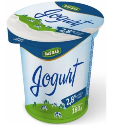 JOGURT BAŠ BAŠ 2.8%MM 180G ČAŠA