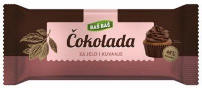 ČOKOLADA ZA JELO I KUVANJE BAŠ BAŠ 200G