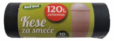 KESE ZA SMEĆE CRNE 120L BAŠ BAŠ 10/1