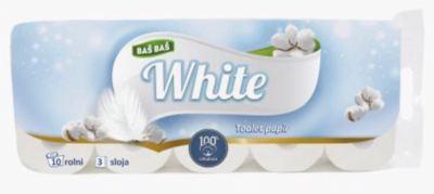 TOALETNI PAPIR 3SL PREMIUM WHITE BAŠ BAŠ 10/1