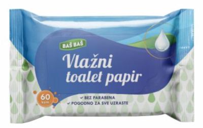 TOALETNI PAPIR VLAŽNI BAŠ BAŠ 60/1