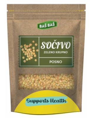 SOČIVO ZELENO KRUPNO BAŠ BAŠ 500G