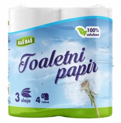 TOALETNI PAPIR 3SL BAŠ BAŠ 4/1