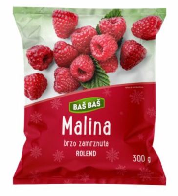 SMRZNUTO VOĆE MALINA BAŠ BAŠ 300G