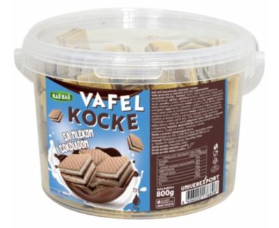 NAPOLITANKE KOCKA MLEKO&ČOKOLADA BAŠ BAŠ 800G
