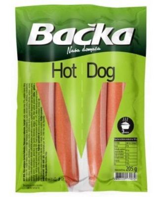 KOBASICA HOT DOG SVINJSKA BAČKA 205G