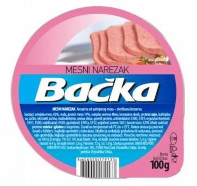 MESNI NAREZAK BAČKA 100G