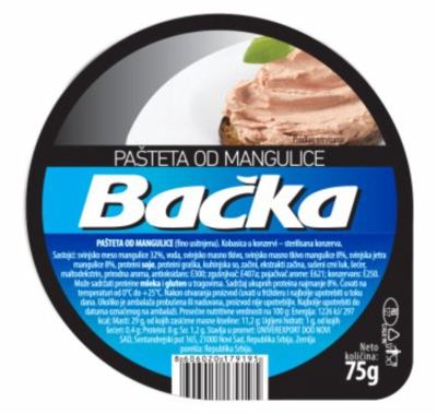 PAŠTETA OD MANGULICE BAČKA 75G