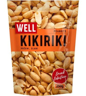 WELL KIKIRIKI PRŽENI SLANI 250G TIRA